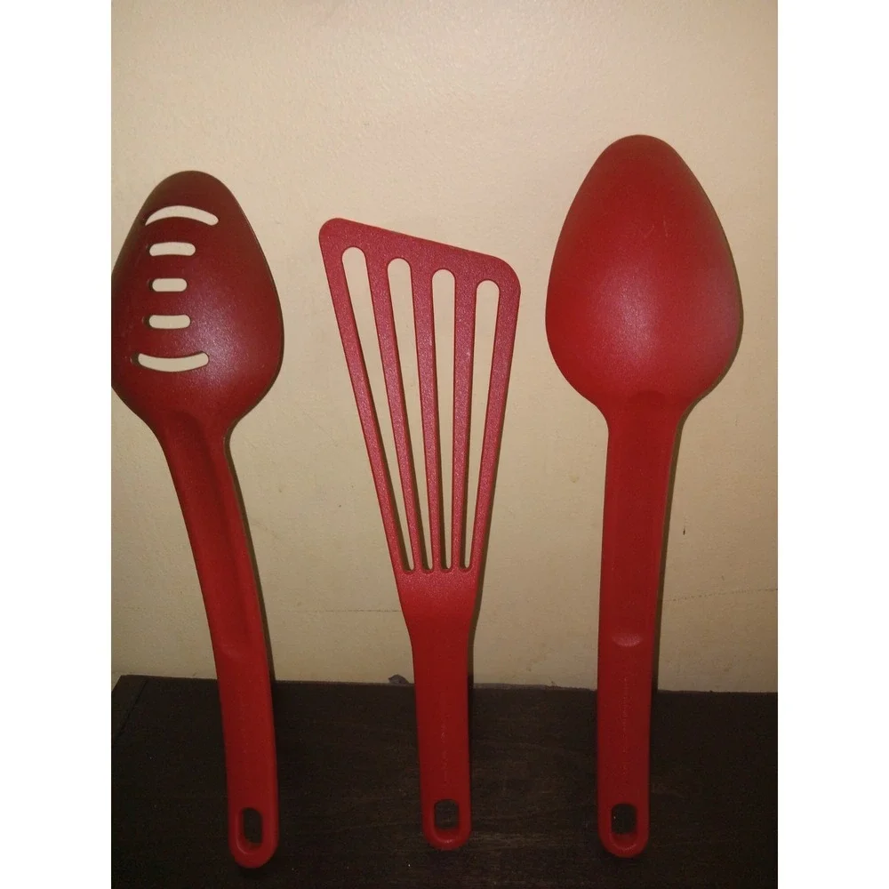Rachael‎ Ray Kitchen tools Nylon Cooking Utensils Spatula Fish Turner Spoons Red